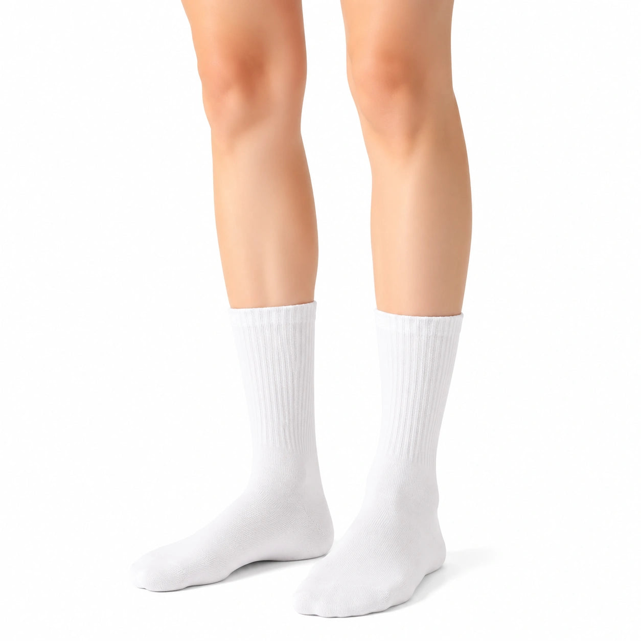 Socken Größe 35-38 Weiß gerippt aus Textil für Alltag und Sport