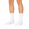 Socken 39-42 Weiß gerippt aus Textil für Alltag und Sport