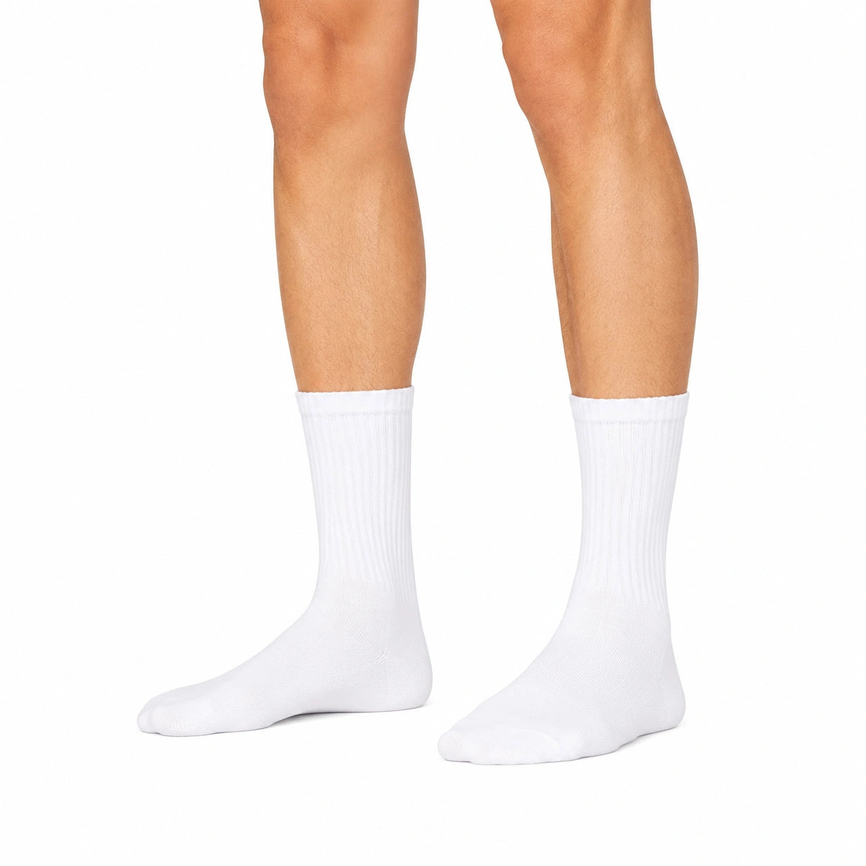 Socken 39-42 Weiß gerippt aus Textil für Alltag und Sport