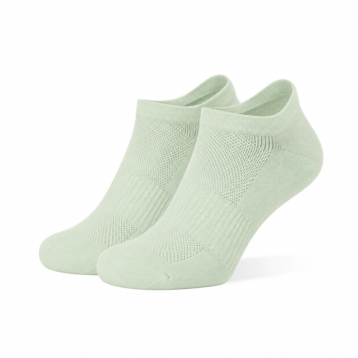 Sneakersocken 35-38 aus Textil in Hellgrün mit atmungsaktiver Strickstruktur