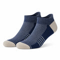 Sportsocken 35-38 Textil Dunkelblau Beige Kurzschaft