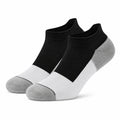 Sneakersocken Größe 39-42 aus Textil Schwarz Weiß Grau mit geripptem Bund