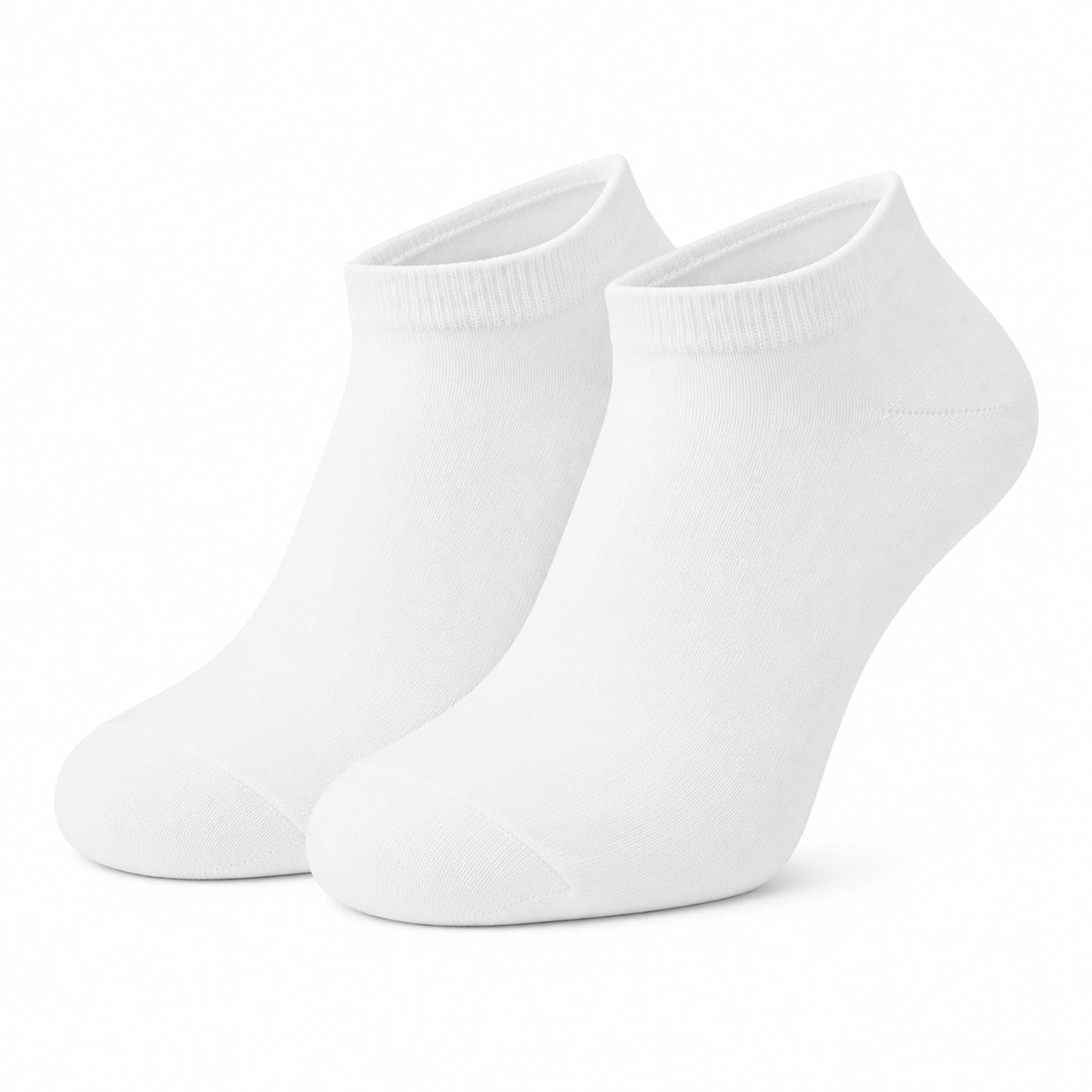 Sneakersocken 39-42 aus Textil in Weiß - kurze atmungsaktive Alltagssocken