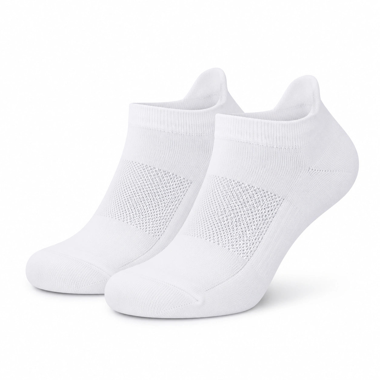 Sneakersocken Größe 39-42 aus Textilstrick in Weiß mit atmungsaktiver Struktur
